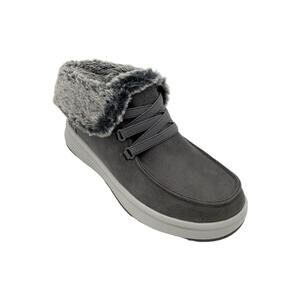 Skechers Women's Slip-ins Skip Cute Wave Cozy Lined Booties Charcoal - Medium